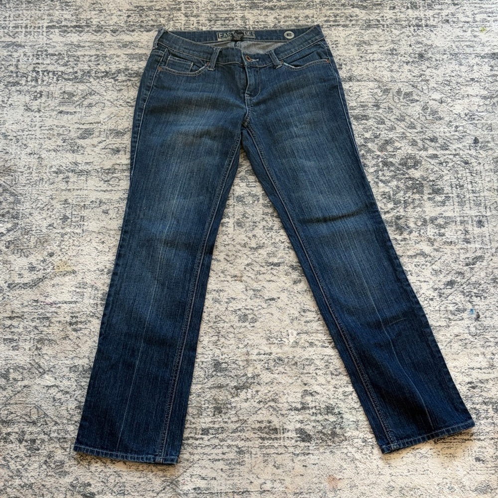New York & Company Dark Blue Straight Leg Women's Jeans
